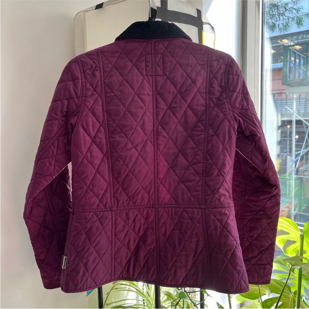 Barbour Women's Burgundy Quilted Utility Jacket - Picture 4 of 5